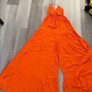 SHEIN Bright Orange Jumpsuit